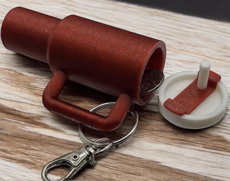 Mini Tumbler Cup Keychains | 3D-Printed Personalized Accessories | Cute Travel Mug Keychain Gift