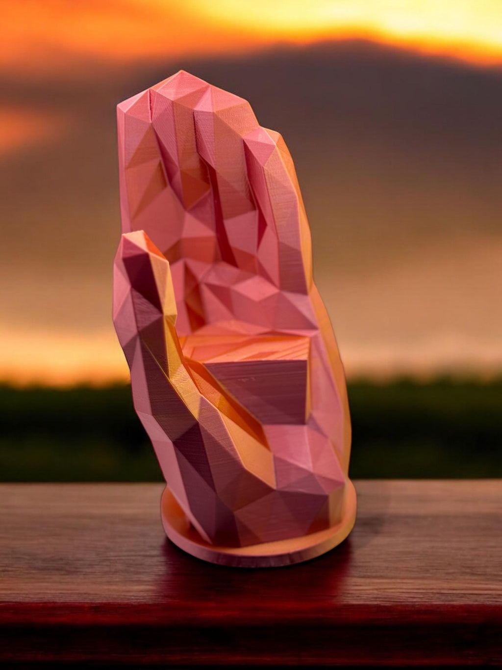 Unique Personalized 3D-Printed Game Controller Holder & Phone Stand - Modern Crystal Design