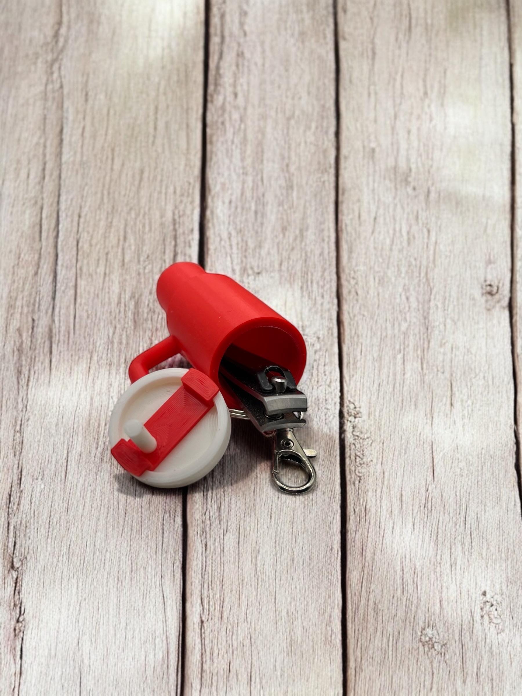 Mini Tumbler Cup Keychains | 3D-Printed Personalized Accessories | Cute Travel Mug Keychain Gift