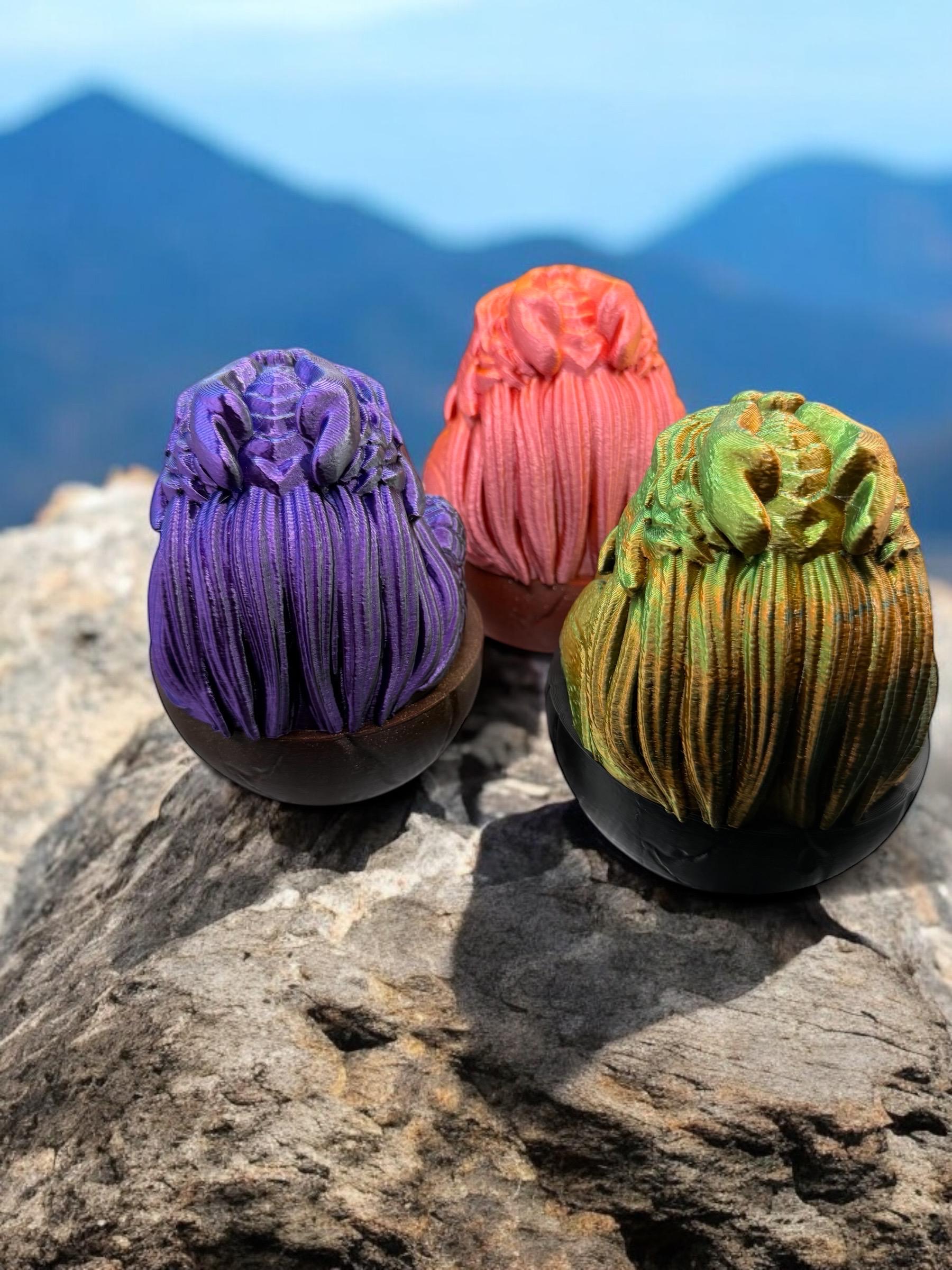 3D-Printed Dragon Egg | Sleeping Dragon Egg | Fantasy Dragon Decor, Collectible Gift, Dragon Lover’s Home Decor
