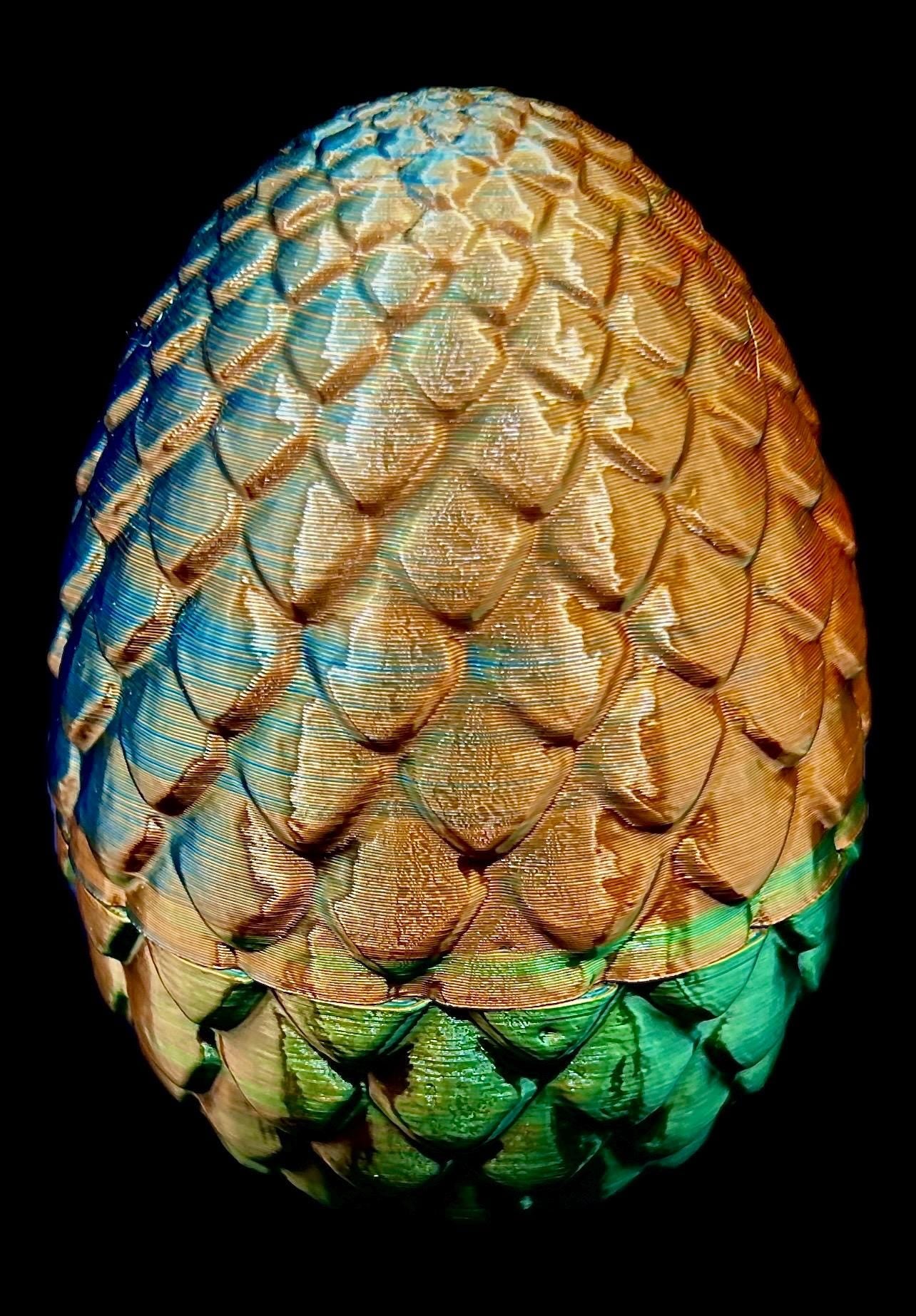 3D-Printed Fully Articulated 24-Inch Snake with Dragon Egg Storage | Flexible Reptile Toy, Fidget, and Fantasy Décor