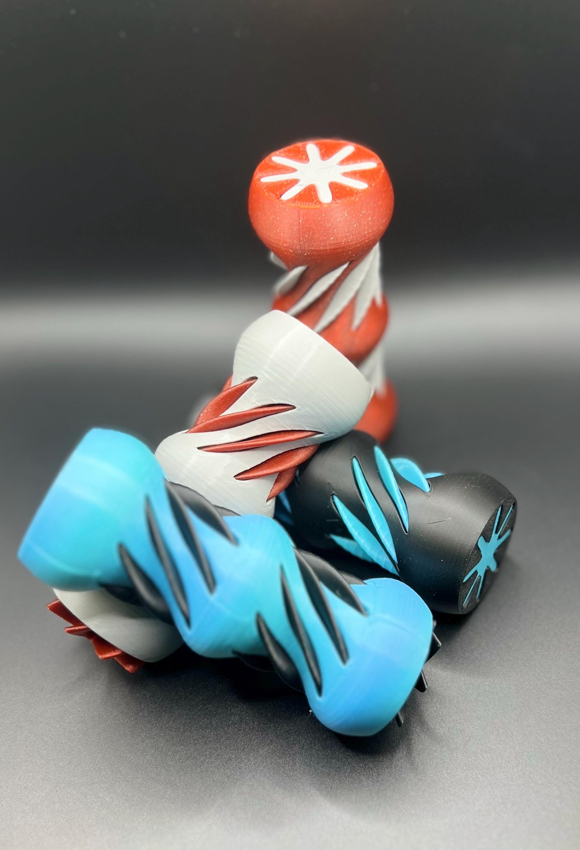 Large Wavy Vortex Fidget | 3D-Printed Sensory Toy | Stress Relief and Focus Aid