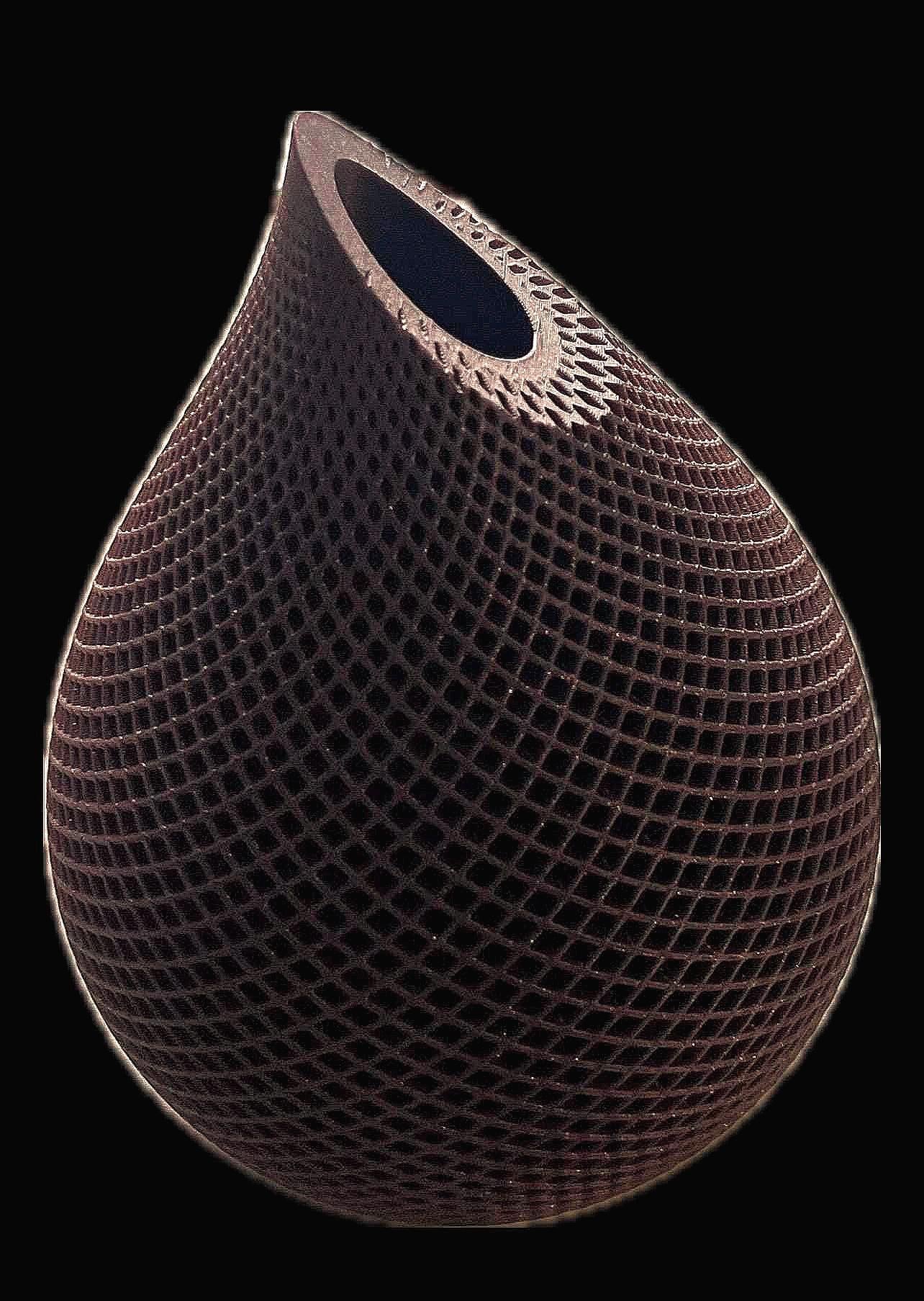 3D-Printed Teardrop Vase with Lattice Design | Modern Home Décor in Multiple Colors