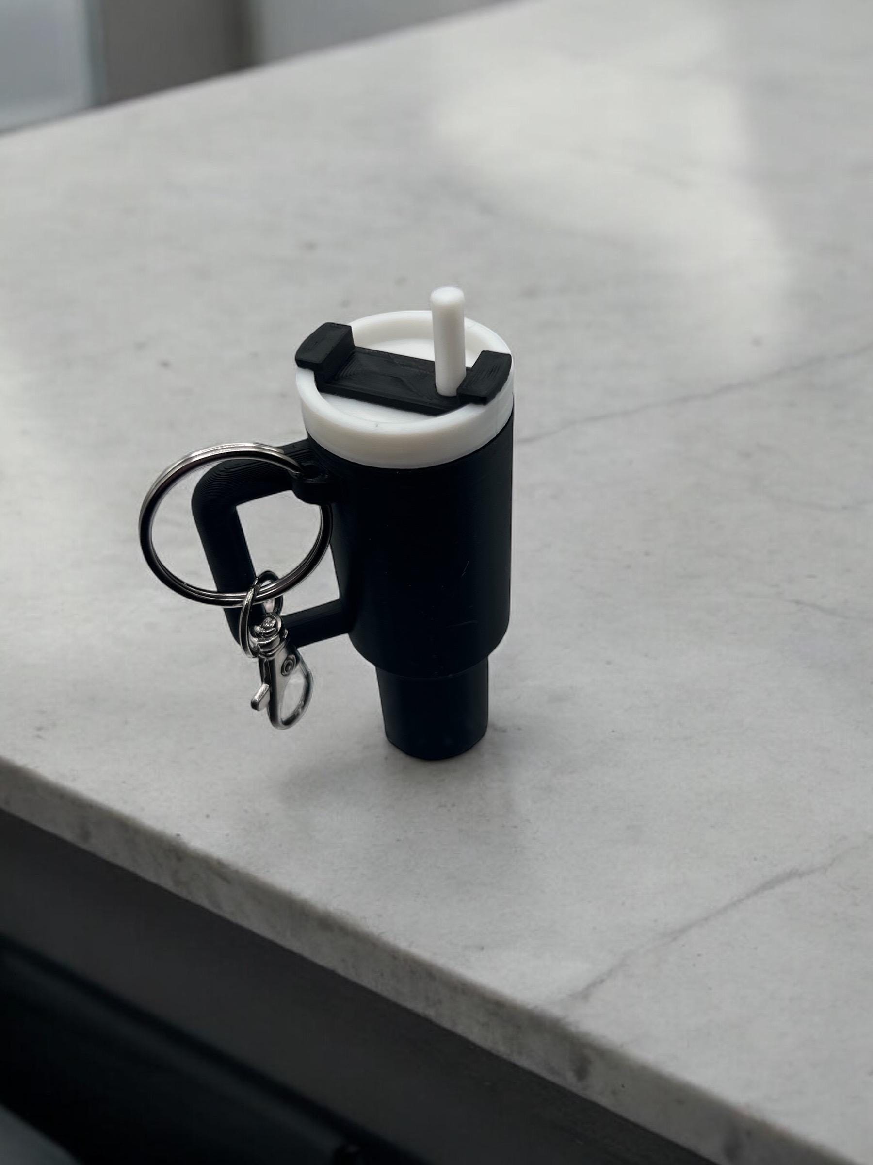 Mini Tumbler Cup Keychains | 3D-Printed Personalized Accessories | Cute Travel Mug Keychain Gift