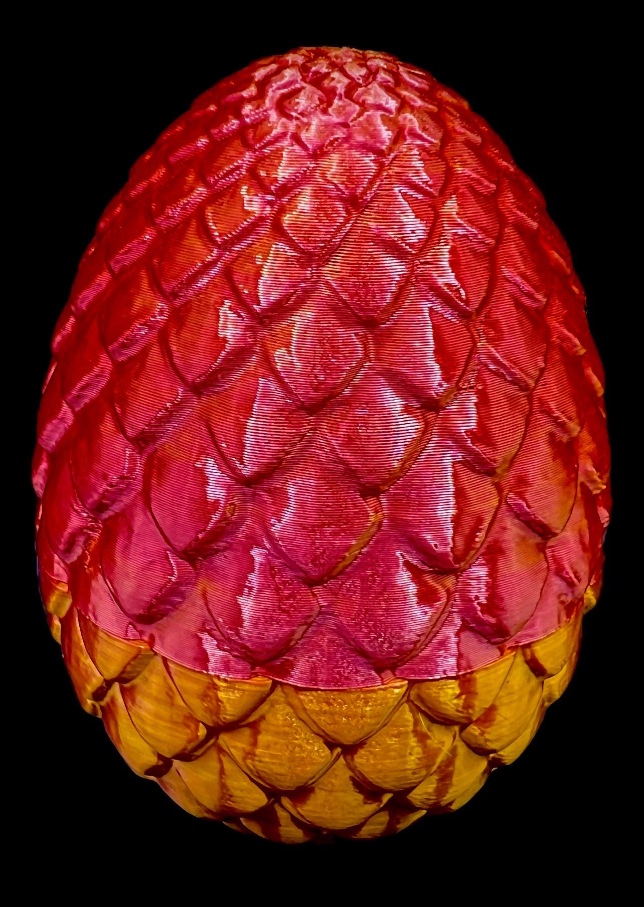 3D-Printed Fully Articulated 24-Inch Snake with Dragon Egg Storage | Flexible Reptile Toy, Fidget, and Fantasy Décor