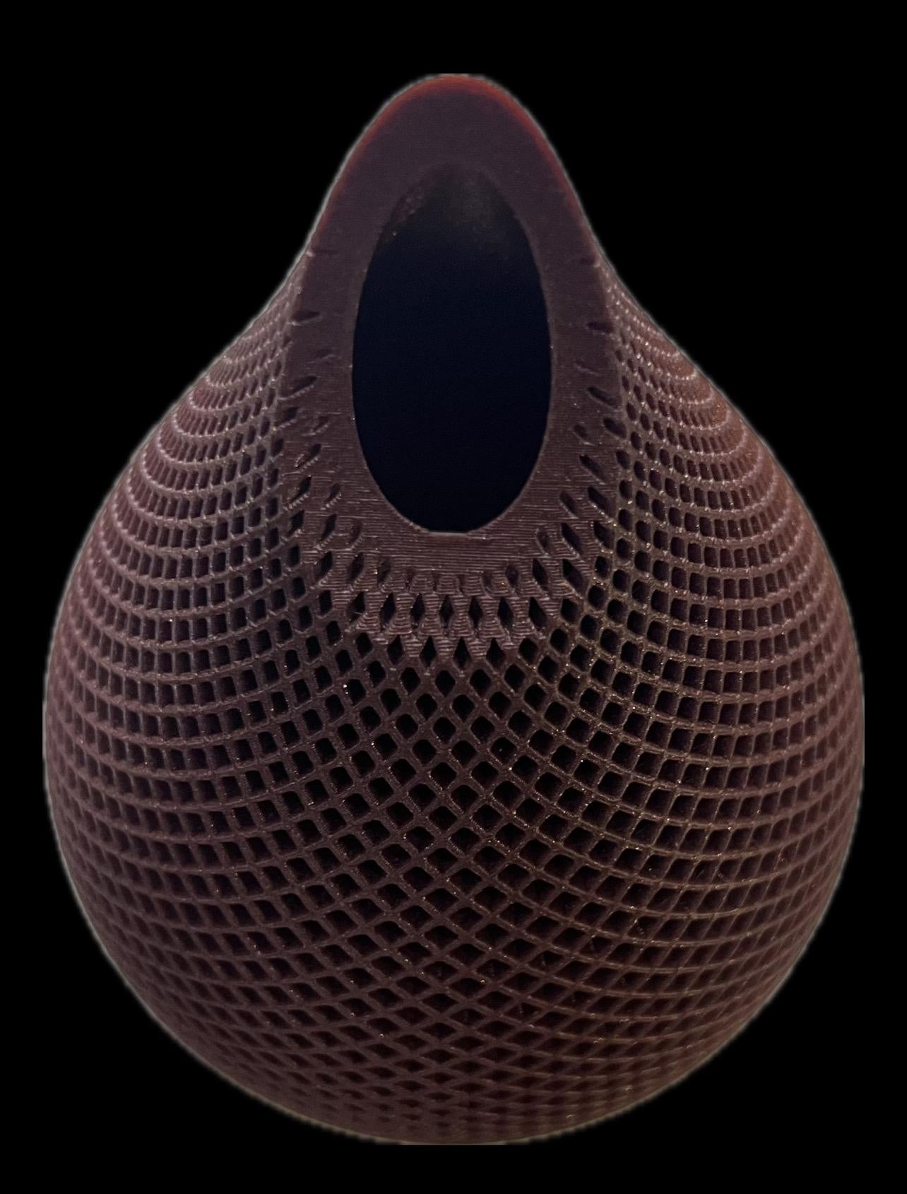 3D-Printed Teardrop Vase with Lattice Design | Modern Home Décor in Multiple Colors